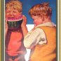Sweet Little Boys,One Enjoying a Watermelon-J.F.Kernan Artist-Magazine Artwork