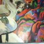J.F.KERNAN-Young Boy,Dog In Bed,Alarm Clock Ringing-Vntg Magazine Artwork