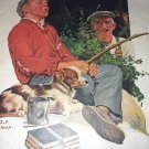 J.F.KERNAN-Young Boy playing hookie from school,Truant Officier-Vntg Magazine Artwork J.F.KERNAN-Young Boy playing hookie from school,Truant Officier-Vntg Magazine Artwork
