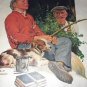 J.F.KERNAN-Young Boy playing hookie from school,Truant Officier-Vntg Magazine Artwork