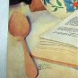 Marion Powers-Vintage Magazine Artwork print-Cooking Pumpkin Pie-Kitchen Ingredients