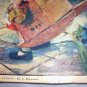 E.Beauman-Uninvited Guests-Sweet Little Girl Approached by two Geese