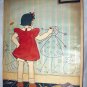 Mary Sherwood Wright Jones-Vintage Magazine Page Artwork-Young Girl Drawing Pictures on Walls