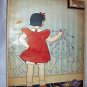 Mary Sherwood Wright Jones-Vintage Magazine Page Artwork-Young Girl Drawing Pictures on Walls