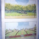 1933 Fougasse-A Woodland Echo-Lithograph Print Page by The Sketch 1933 Fougasse-A Woodland Echo-Lithograph Print Page by The Sketch