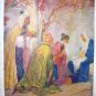Three Wisemen Bringing Gifts To The Newborn King-Vintage print