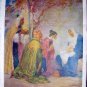 Three Wisemen Bringing Gifts To The Newborn King-Vintage print