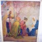 Three Wisemen Bringing Gifts To The Newborn King-Vintage print