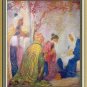 Three Wisemen Bringing Gifts To The Newborn King-Vintage print