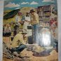 Signed Vntg.Cabin Artwork Magazine Cover-Busy Chuck Wagon Campsite,Hungry Cowboys