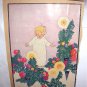 Sweet Little Girl,Christmas Tree Decorations-Vintage Magazine Artwork Print