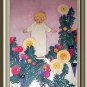 Sweet Little Girl,Christmas Tree Decorations-Vintage Magazine Artwork Print