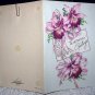 Vintage Birthday Greeting Card-Lovely Purple Orchids