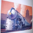 Commemorative Unused Prepaid Postal Card-The 20th Century Limited J-3a Steam Locomotive Stamp