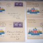 1944 First Day Covers-Four UNION PACIFIC Diamond Anniversary Golden