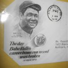 Breaking BABE RUTH'S Home Run Record COMMEMORATIVE First Day Cover1974 Issue Breaking BABE RUTH'S Home Run Record COMMEMORATIVE First Day Cover1974 Issue