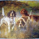 Three Hunting Dogs-On The Scent-Original Vintage 1939 Lithograph Print Three Hunting Dogs-On The Scent-Original Vintage 1939 Lithograph Print