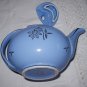 Vintage 1940's HALL China Cadet Blue 6 Cup Teapot with Cadet Hook Lid