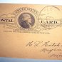 Mailed Postal Card UX9-Head of Jefferson-Battle Creek,Michigan to Maysville, MI