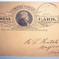 Mailed Postal Card UX9-Head of Jefferson-Battle Creek,Michigan to Maysville, MI