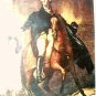 George Washington Riding on Brown Horse-Colorful Illustration