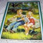 Dillon-Two Little Children,Dog Playing Going To Town Print