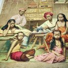 1893 McLaughlins Coffee Large Antique Advertisement Trade Card-A Malay Family 1893 McLaughlins Coffee Large Antique Advertisement Trade Card-A Malay Family