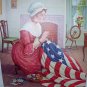 Birth Of The Flag-Betsy Ross Creating American Flag Lithograph