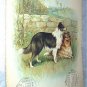 1897 Antique Chromolithograph-Collie Dogs Calendar
