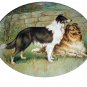 1897 Antique Chromolithograph-Collie Dogs Calendar
