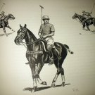 Polo The Game-Polo Player on Horse-Edwin Megargee Original Vintage Lithograph Print