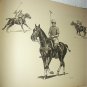 Polo The Game-Polo Player on Horse-Edwin Megargee Original Vintage Lithograph Print