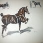 The Hackney Horse-Edwin Megargee Original Vintage Lithograph Print