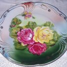 Gorgeous Larger 10" Antique Porcelain Bavaria Plate-Handpainted Cabbage Roses Gorgeous Larger 10" Antique Porcelain Bavaria Plate-Handpainted Cabbage Roses