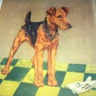 Airedale Dog-Diana Thorne-Vintage Lithograph-Backside is Scotch Terriers Airedale Dog-Diana Thorne-Vintage Lithograph-Backside is Scotch Terriers