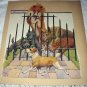 1927 Vtng Magazine Cover Artwork-Dogs Barking at Terrier-Robert Dickey