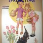 1933 Vntg Magazine Cover Art Illustration-Springtime-Fairy,Boy,Dog-Norman Rockwell