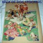 C.Twelvetrees-Vntg Magazine Cover Artwork-Two Sweet Boston Bulldogs In Stocking