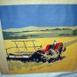 F.V. Carpenter-Farm Tractor Haying-Vintage Magazine Artwork
