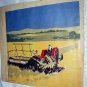 F.V. Carpenter-Farm Tractor Haying-Vintage Magazine Artwork
