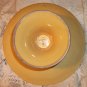 Majolica Pottery Footed Pedestal Compote,Tazza or Cake Stand,Grape Leaves,Berries
