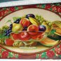 Southern Fruits Still Life Antique Chromolithograph print,Bowl of Various Edible Fruit