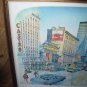 New York Broadway City Scene Very Large Silkscreen Print Limited Edition Pencil SIGNED