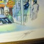 New York Broadway City Scene Very Large Silkscreen Print Limited Edition Pencil SIGNED