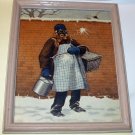 Older Black Man Snowball Attack Artist A B Frost Original 1904 Colliers Cover Art Print