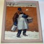 Older Black Man Snowball Attack Artist A B Frost Original 1904 Colliers Cover Art Print