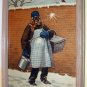 Older Black Man Snowball Attack Artist A B Frost Original 1904 Colliers Cover Art Print