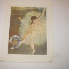 Edgar Degas Ballerina Dancer Titled End of Arabesque 1940s Vintage Lithograph print