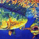 Caribbean Tropical Fish Mahi Mahi Artist Jean Baptiste Lrg Lithograph Limited Edition Pencil Signed