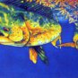 Caribbean Tropical Fish Mahi Mahi Artist Jean Baptiste Lrg Lithograph Limited Edition Pencil Signed